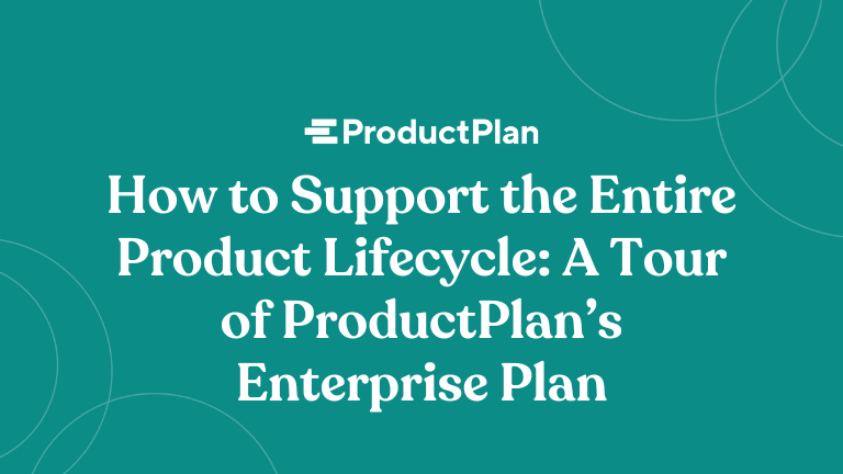 How to Support the Entire Product Lifecycle: A Tour of ProductPlan’s Enterprise Plan