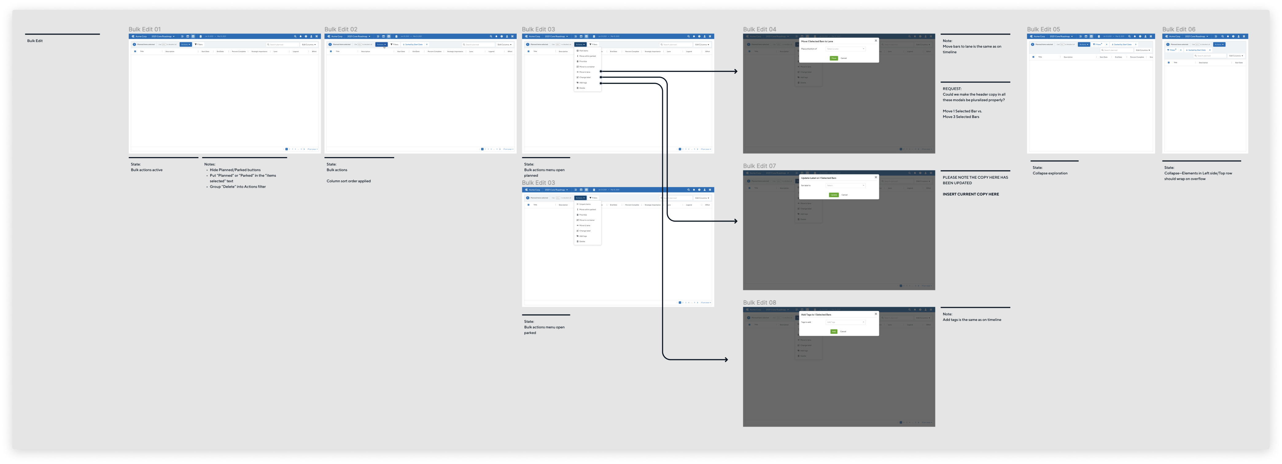 An example of the delivery phase for product design at ProductPlan